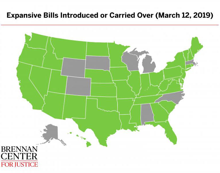 Expansive Bills Introduced or Carried Over (March 12, 2019)