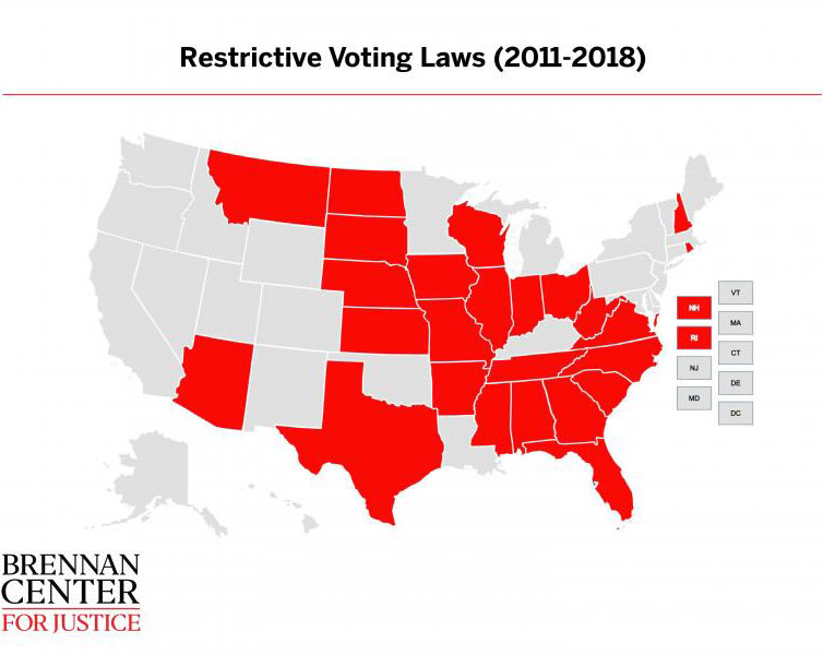 Restrictive Voting Laws (2011-2018)
